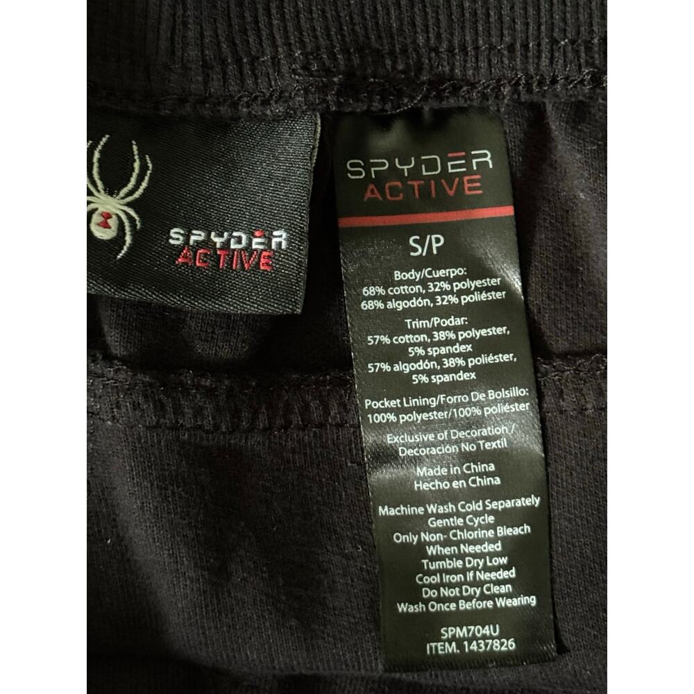 SPYDER Active ProWeb Tapered Leg Performance Joggers Black Men's Size S - Picture 11 of 15